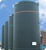 Plastic storage tanks for non hazardous chemical storage